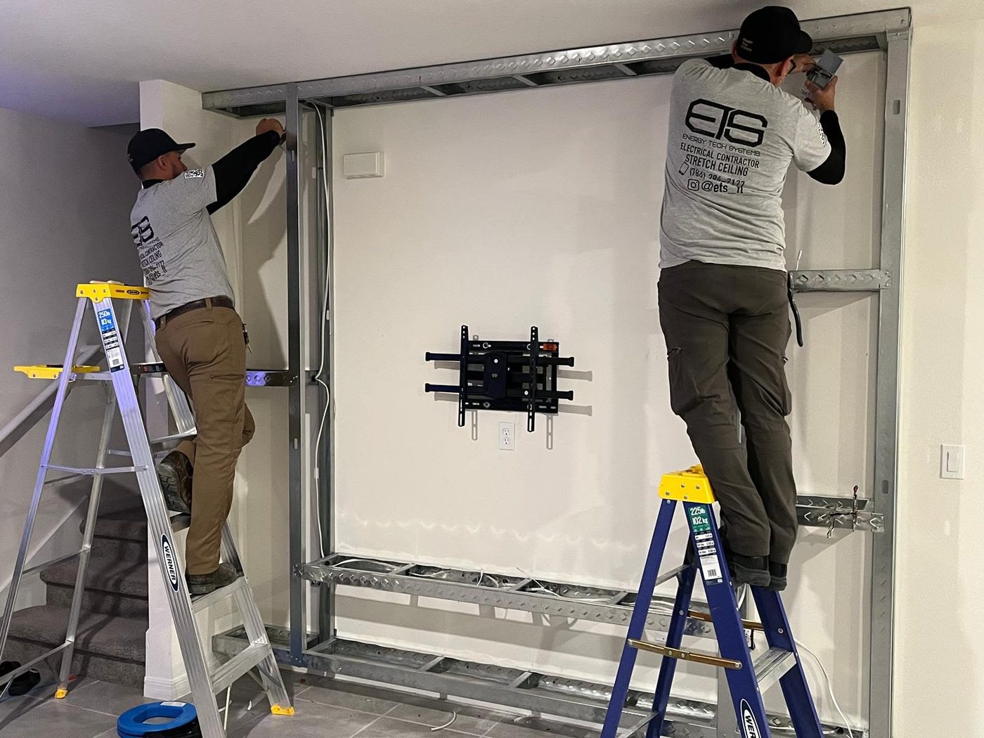 Media wall framing